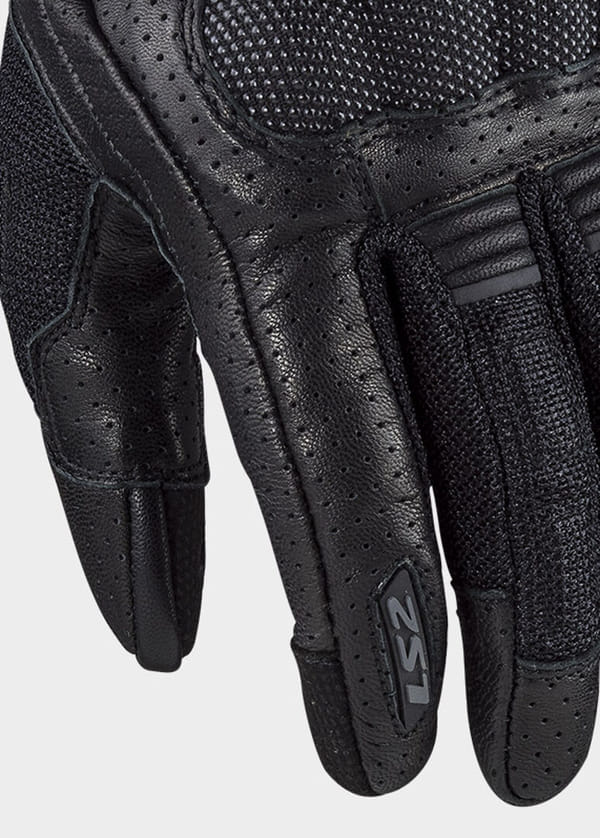 Tejido extra elástico en el dedo índice en los guantes LS2 Air Raptor